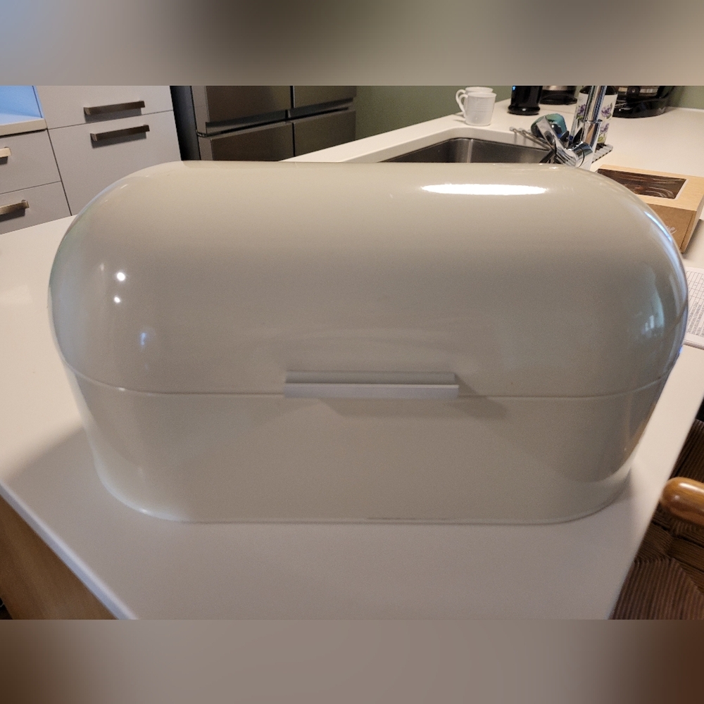 Bread Box - Modern Large Cream Colour